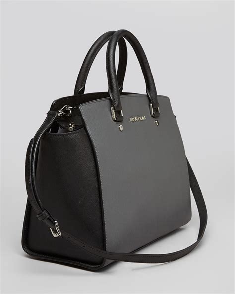 michael kors satchel selma lsrhe|selma leather satchel.